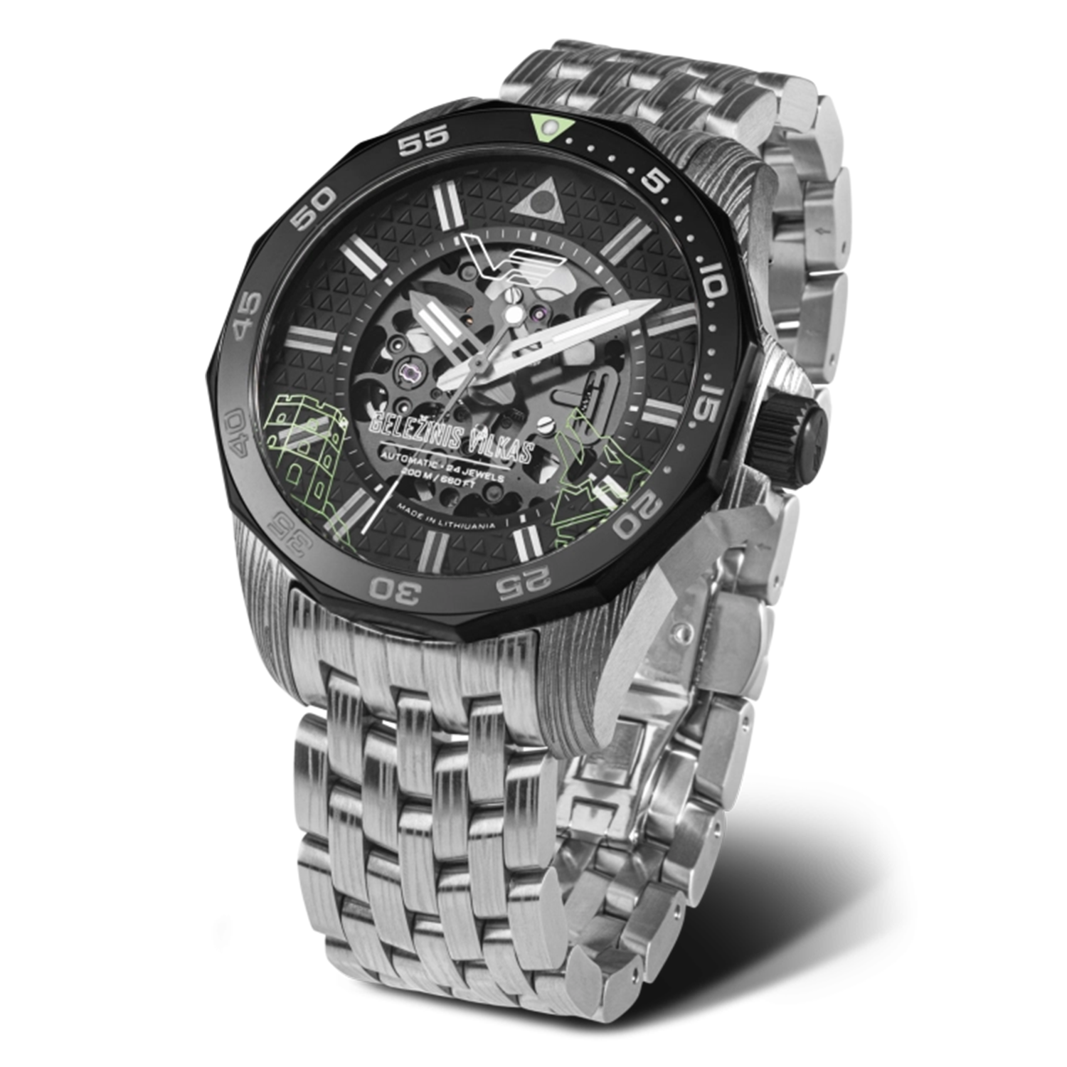 Vostok-Europe 'Gelezinis Vilkas' Iron Wolf 2024 Limited Edition Automatic NH72-225E764 Watch