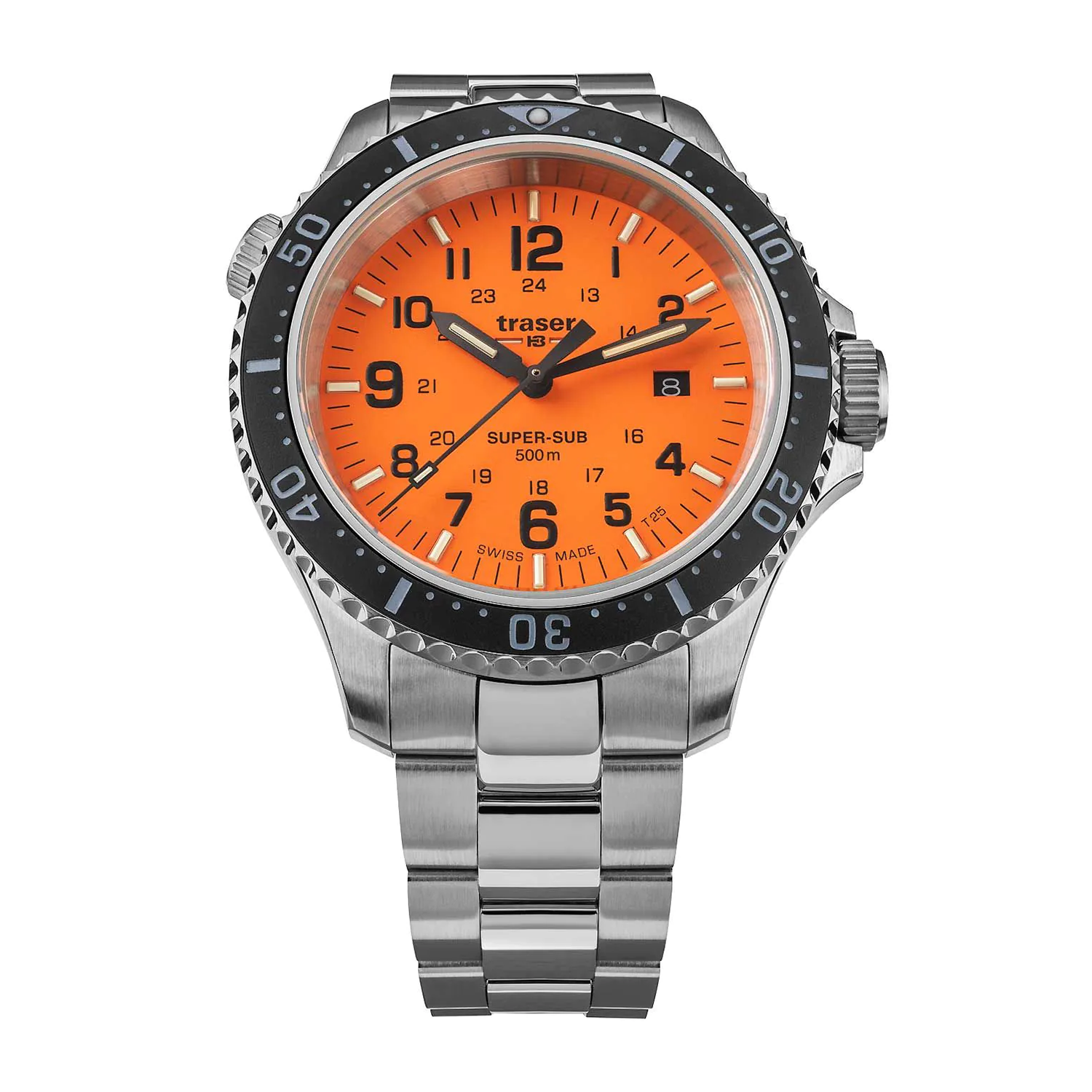 Traser T25 Quartz P67 Diver Orange Super Sub Special Set Watch